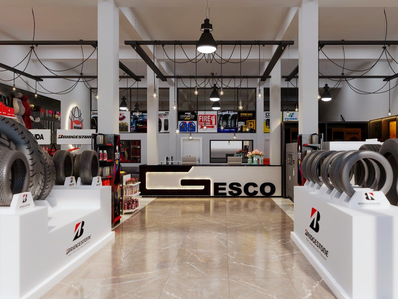 Gesco Car Spare Parts Showroom